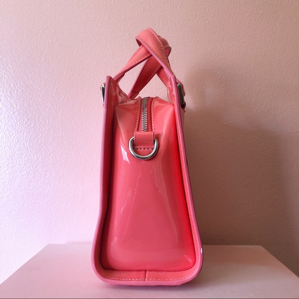 GAYA Coral Patent Crossbody Bag - Picture 2 of 3